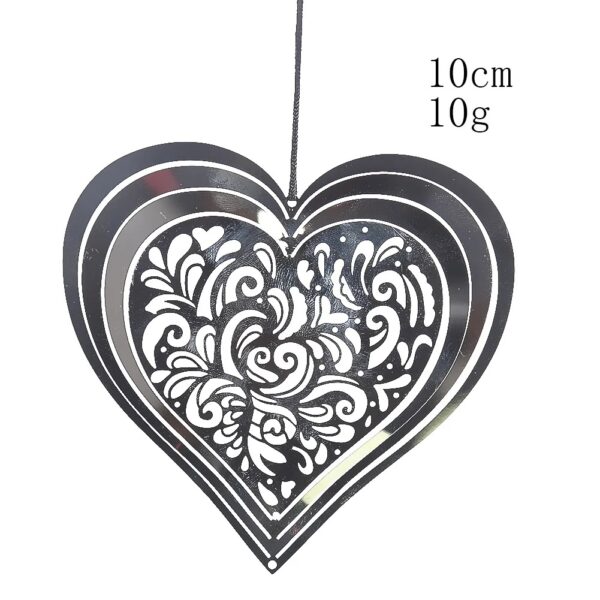 O1CN01BFRARq1ZeLprnRWe0_2216867883219-0-cib Wholesale 3D Pulsating Heart-shaped Rotating Stainless Steel Wind Chimes