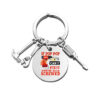 Wholesale Father's Day Hammer Wrench Screwdriver Color Printed Stainless Steel Keychain