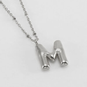 Steel letter M (with chain)