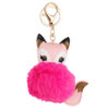 Wholesale Cartoon Cute Fox PU Plush Key Chain