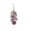 Wholesale Super Shiny Synthetic Crystal Light Purple Multi-Layered Disc Color Earrings