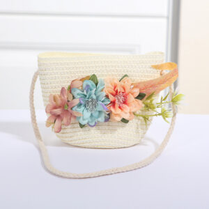 Blue Orange bouquet White