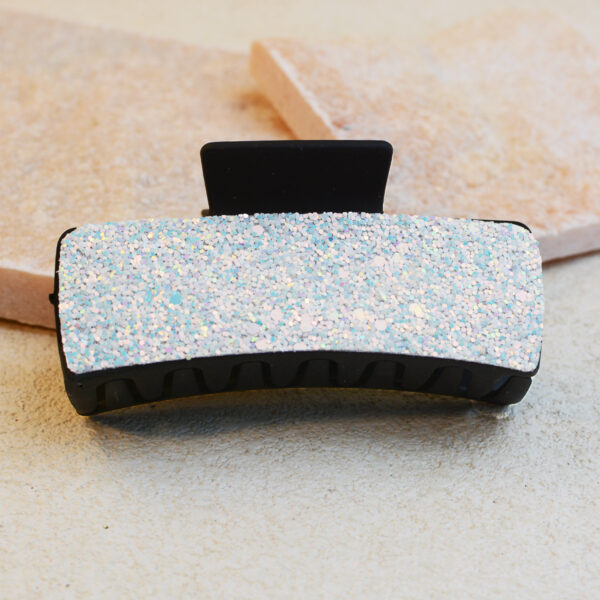 Wholesale Sequin PU Leather Hairpin Shark Clip