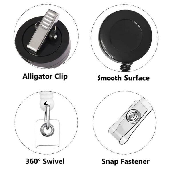 Wholesale Colorful ABS Plastic Retractable Rotating Keychain