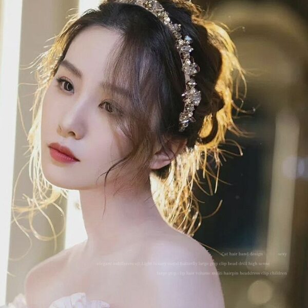 Wholesale Crushed Stone Diamond Crystal Hair Bands