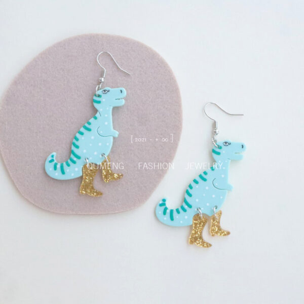 O1CN01BK93Xb1tTALtIPkGC_2207988525902-0-cib-4 Wholesale Dinosaur Cute Acrylic Earrings