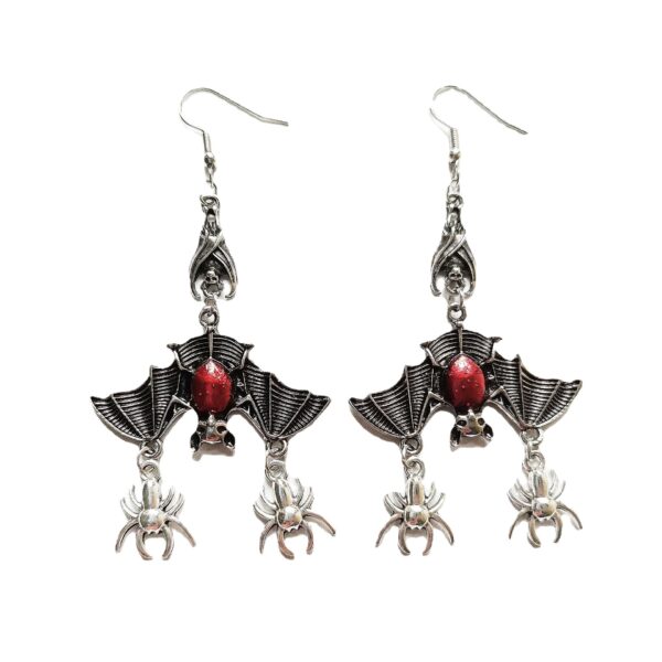O1CN01BKL7bl1Bs2kQtXfsO_0-0-cib Wholesale Gothic Evil Upside Down Red Oil Drip Bat Pendant Earrings