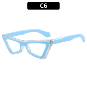 C6-blue frame white sheet