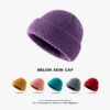 Wholesale Autumn and Winter Knitted Hats Woolen Hats Warm and Brimless Cold Hats