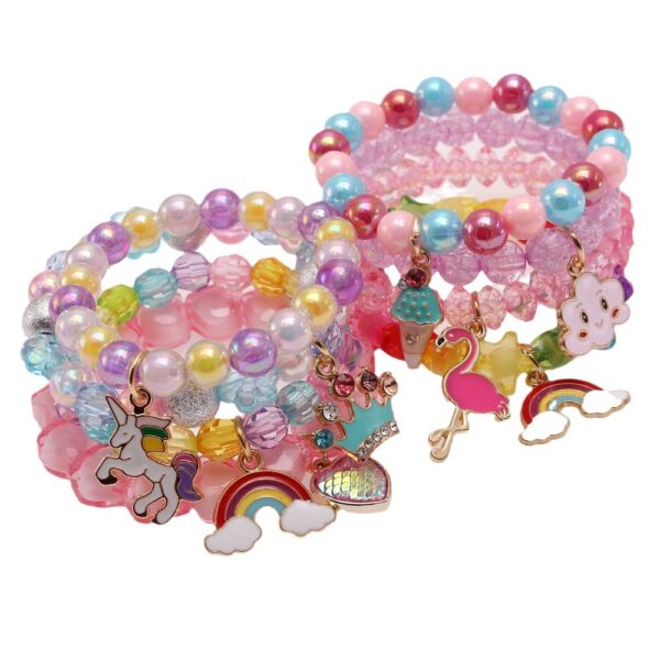 O1CN01BNZfWs1QErIfr6JtA_2201245431945-0-cib Wholesale Rainbow Cloud Oil Drip Acrylic Beaded Bracelet