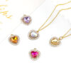 Wholesale Rhinestone Alloy Love Necklace Bracelet Pendant