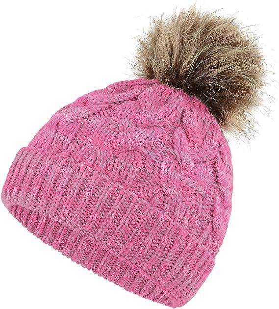 Wholesale Autumn and Winter Children's Wool Ball Thickened Baby Versatile Knitted Twist Warm Kids Beanie