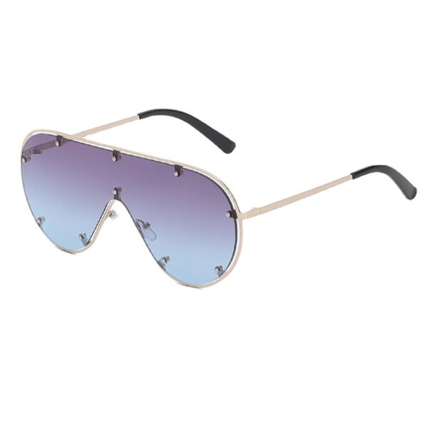 Wholesale PC Metal Large Frame Hollowed-out Women's Sunglasses