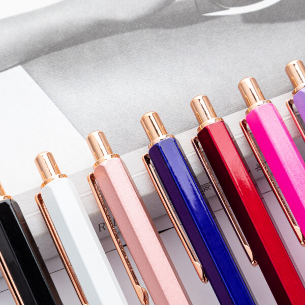 Wholesale Hexagonal Push Metal Ballpoint Pen
