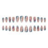 Wholesale Crape Myrtle Catkins Lake Blue French Bevel Nail Stickers
