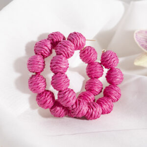22051401-11 rose red / Rattan