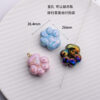 Wholesale Cat Claw Colorful UV Plated Acrylic Straight Hole Loose Beads