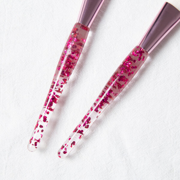 Wholesale Crystal Handle 10 Makeup Brush Set Unicorn Scallion Powder Acrylic Makeup Brush