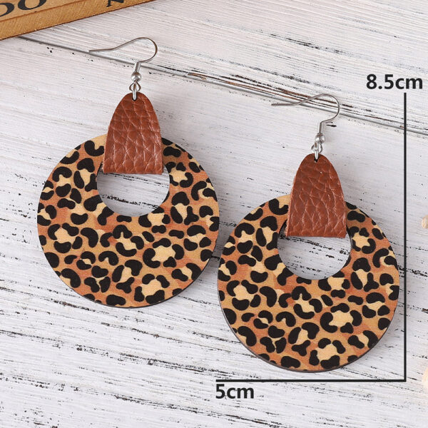 O1CN01BRcMNL1ZzQ0K7GEZa_2214986983265-0-cib Wholesale Ethnic Bohemian Leopard Print Round Reversible Leather Earrings