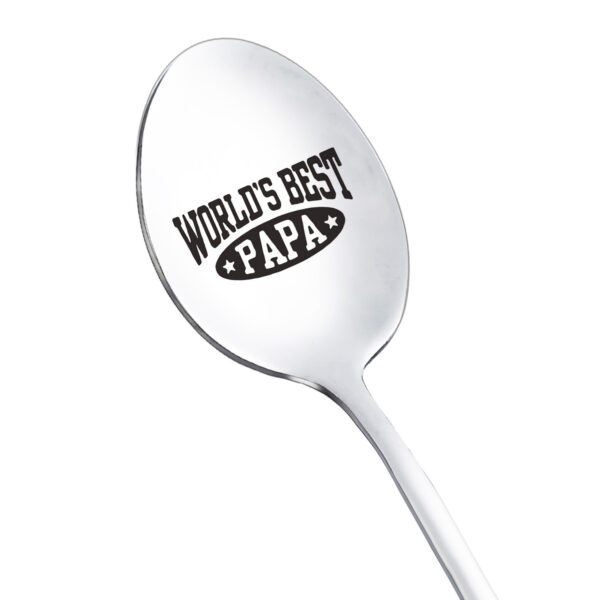 Wholesale Stainless Steel Father's Day Personalized Engraved Coffee Spoon