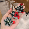 O1CN01BSbsb41f6M0uRF0LD_2213322863957-0-cib Wholesale Christmas Tree Snowman Fabric Hairpins