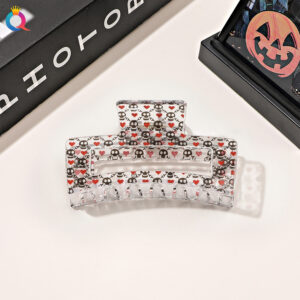 8.5cm transparent square-love skull / Qiyue factory direct sales