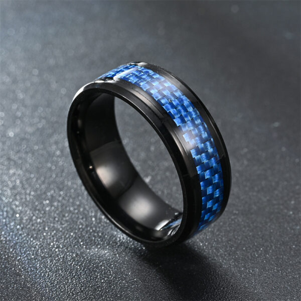 Wholesale Blue Stainless Steel Rings