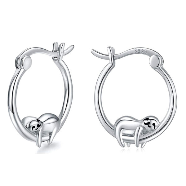 O1CN01BV5e2t1hNQ4tajJAj_2866474265-0-cib Wholesale 925 Silver Sloth Hoop Earrings