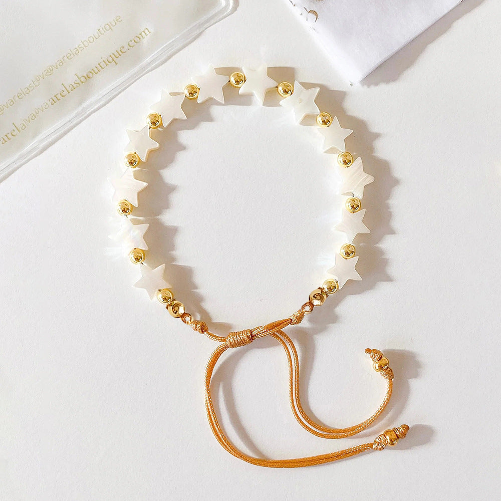 Wholesale Bohemian Pentagram Shell Bracelet
