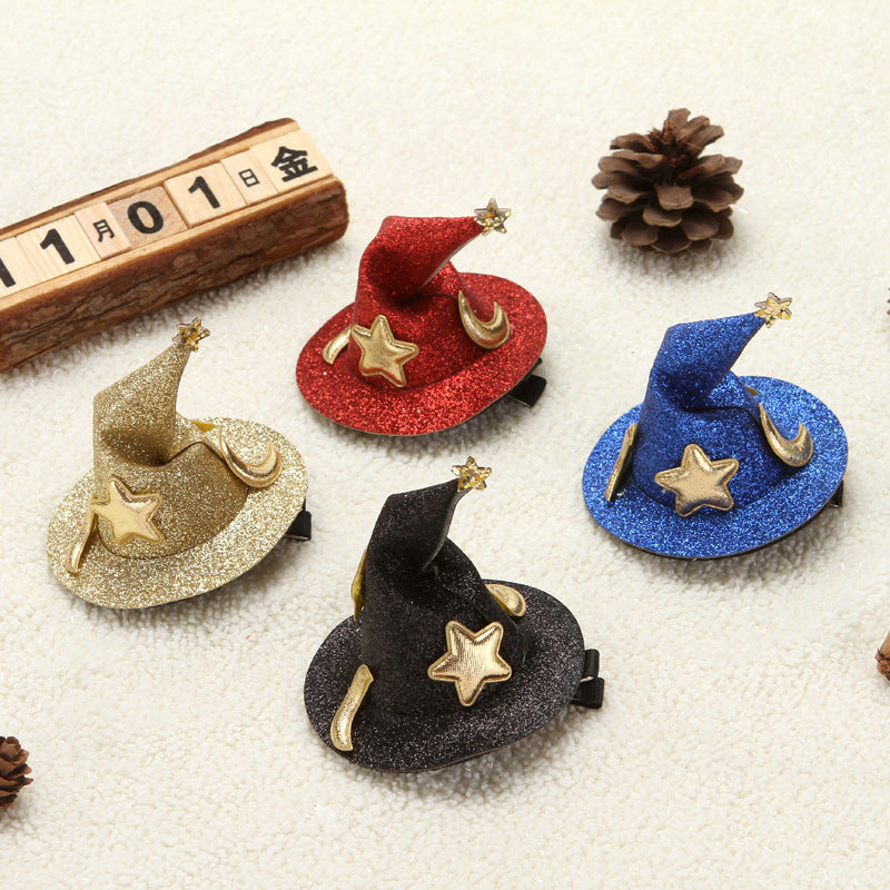 Wholesale Witch Hat Cloth Hairpin Party Little Hat Props