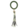 Wholesale Bracelet Phone Cord PU Leopard Tassel Anti-lost Keychains