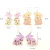 O1CN01BXcJW41bUOUoyy32d_2216355033468-0-cib Wholesale Creative Rabbit Cutting Wood Carving Printing Gradient Earrings