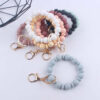 Wholesale Silicone Bead Wrist Keychain