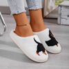 Wholesale Home Winter Dachshund Animal Embroidery Warm Thick Non-slip Slippers