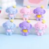 Wholesale New Cute Candy Color Elephant Shape TPR Eraser