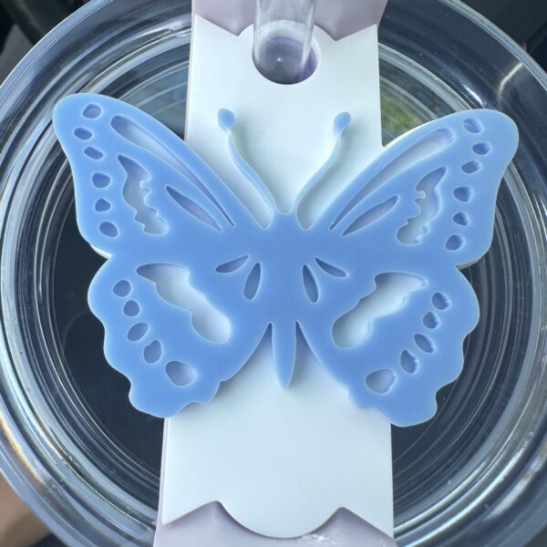 Wholesale Butterfly Tag  Topper 40 OZ 20 OZ/30 OZ Ice Blade Cup Plastic accessories