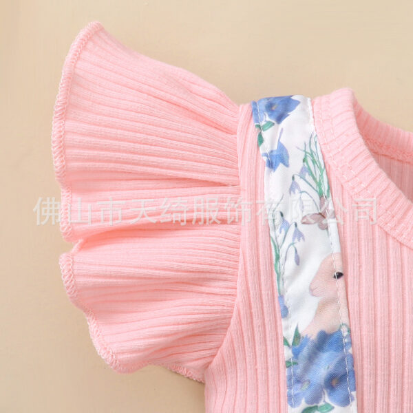 Wholesale Easter Print One Piece Polyester Baby Clothes