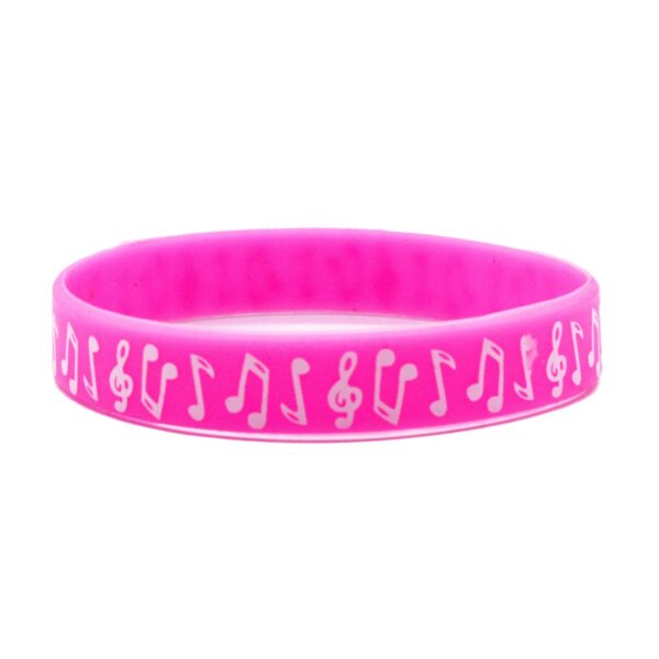 Wholesale Printed Music Notes Music Peripherals Ghana Silicone Bracelet
