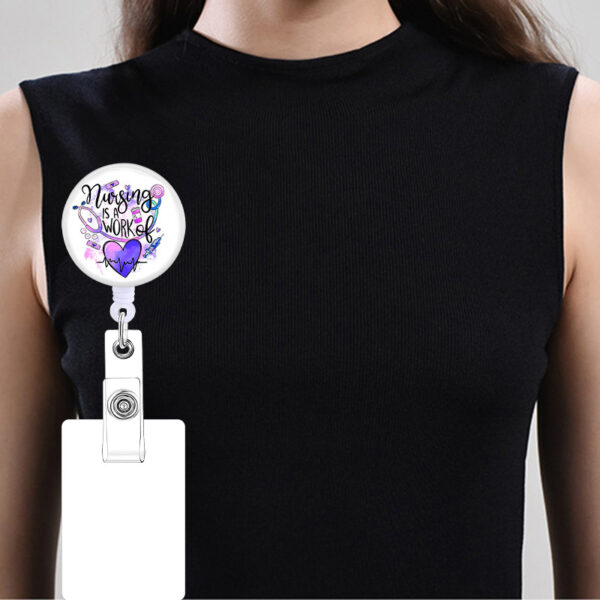 Wholesale ABS Simple Six Color Circular Mountaineering Buckle Sports Telescopic Keychain ABS Drip Glue Patch Colorful Gradient Heart Stethoscope Emblem Scroll Telescopic Keychain