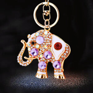 A165 Crystal Elephant Purple / Single OPP bag packaging