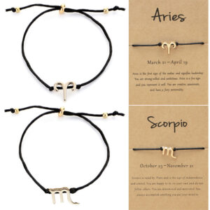 O1CN01Bcsn3J1lPUEM7qgpC__2201234024811-0-cib Wholesale Twelve Constellation Adjustable Black Cord Bracelet