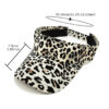 Wholesale Polyester Leopard Beanie Sun Visor Hat