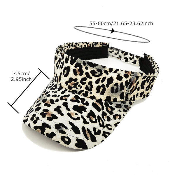 Wholesale Polyester Leopard Beanie Sun Visor Hat