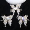 Wholesale 5pcs Alloy Lace Bow Butterfly Alloy Beads Straight Hole Beads DIY Beads
