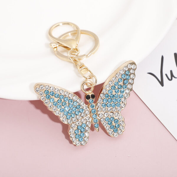 O1CN01BeDWsS1HVV1Z0wObC_2215457310763-0-cib Wholesale Zinc Alloy Full Diamond Crystal Butterfly Keychain