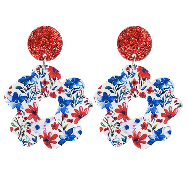 O1CN01BeNWCT1v6O39AO1c3_2208452356123-0-cib Wholesale Independence Day Flowers Cool Summer Acrylic Light Earrings Bohemia
