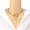 Wholesale Thick Chain Buckle Clavicle Necklace