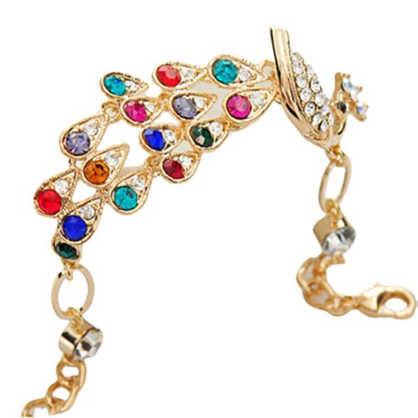 O1CN01BfDtgZ1X8cwbFNvFE_2819952879-0-cib Wholesale Alloy Colorful Peacock Bracelet