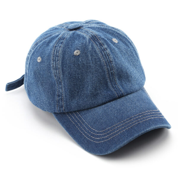 O1CN01BhIbHL25M5bmPrdWe_2206362717511-0-cib-1 Wholesale Cotton Solid Color Light Board Denim Baseball Cap