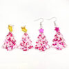Wholesale Christmas five-pointed star acrylic earrings